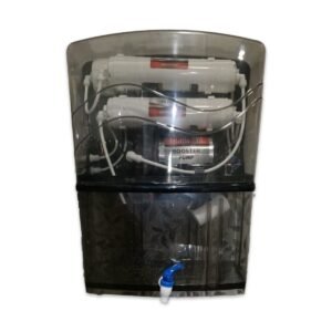 Black Transparent 12 Litre RO + UF + UV + TDS + Copper Water Purifier
